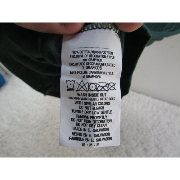 Miami Hurricanes Fanatics Branded Women's Size M Team Logo V-Neck T-Shirt-Green - Picture 5 of 8